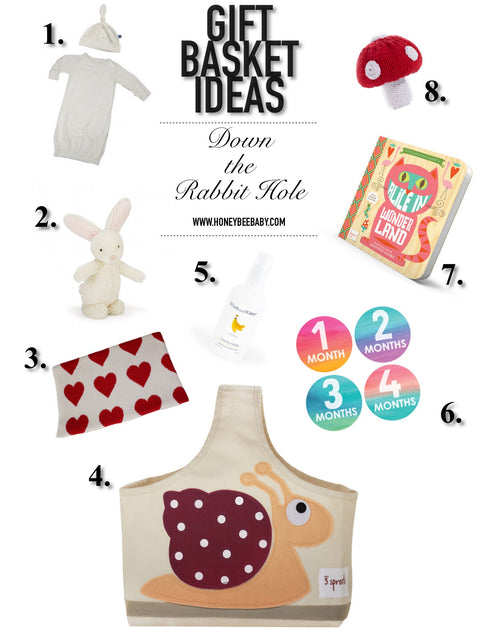 "Gift Basket Ideas" From Honey Bee Baby - Down the Rabbit Hole
