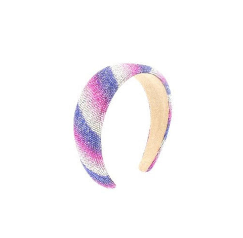 Bari Lynn - Crystalized Headband - Pink Purple Ombre