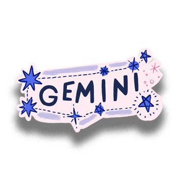 Abbie Ren Illustration - Vinyl Sticker - Gemini