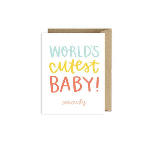 Pippi Post - Baby Greeting Card - World's Cutest Baby