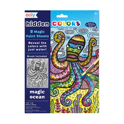 Ooly - Hidden Colors Magic Paint Sheets - Magic Ocean