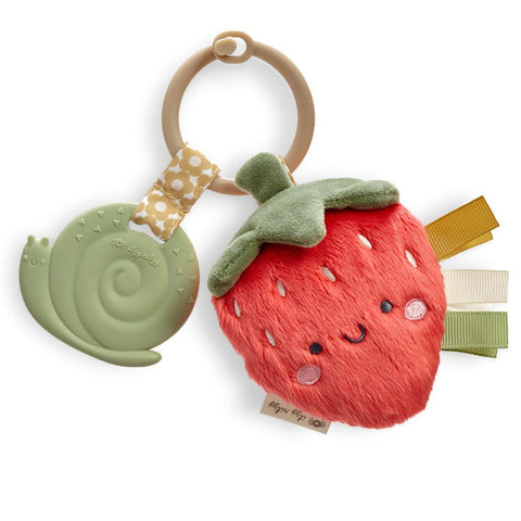 Itzy Ritzy - Itzy Pal Plush and Teether - Strawberry