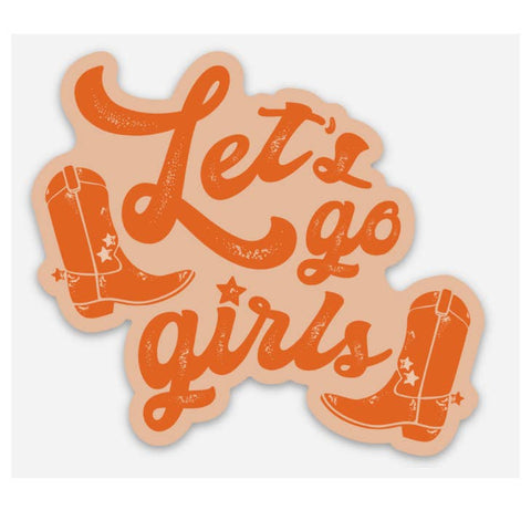 Inviting Affairs Paperie - Sticker - Let's Go Girls Orange