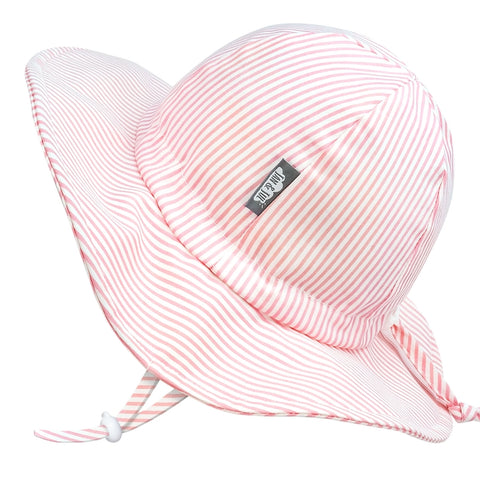 Jan And Jul - Cotton Floppy Sun Hat - Pink Stripe