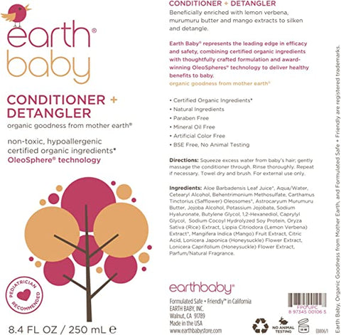 Earth Baby - Conditioner + Detangler