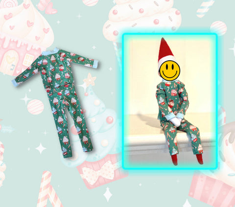 Snuggle Bums - Elf Doll Pajamas - Baking Spirits