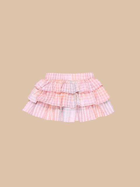 Huxbaby - Frill Skirt - Rainbow Check