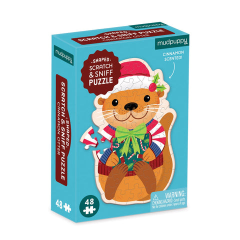 Mudpuppy - Scratch and Sniff Mini Puzzle - Cinnamon Otter