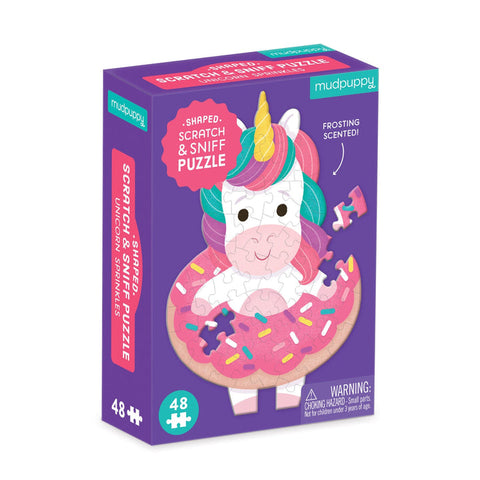 Mudpuppy - Scratch and Sniff Mini Puzzle - Unicorn Sprinkles