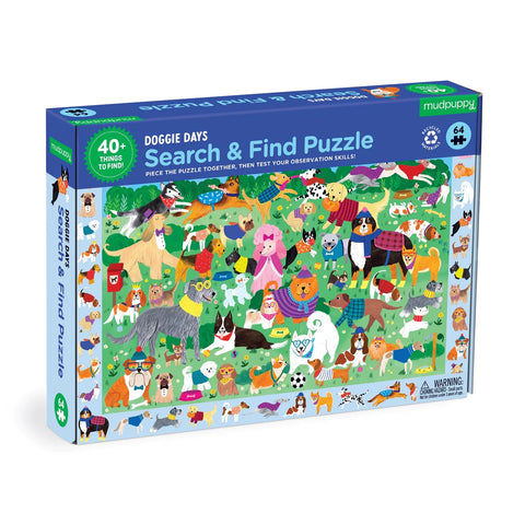 Mudpuppy - Search & Find Puzzle - Doggie Days