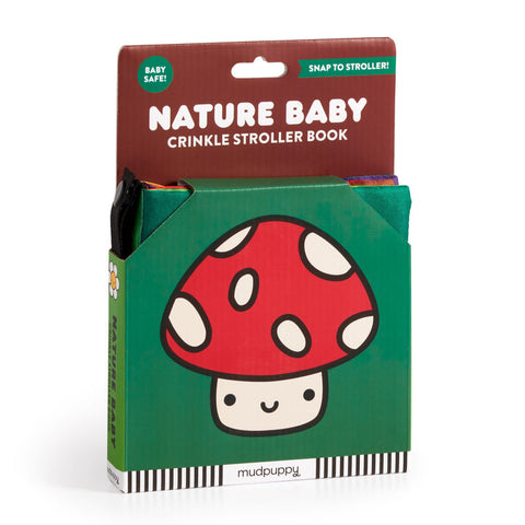 Mudpuppy - Stroller Crinkle Book - Nature Baby