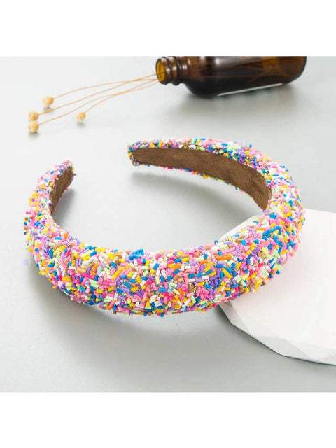 Cheeky Plum - Beaded Headband - Candy Crush