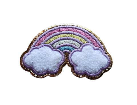 Happy Barb - Patch - Chenille Rainbow