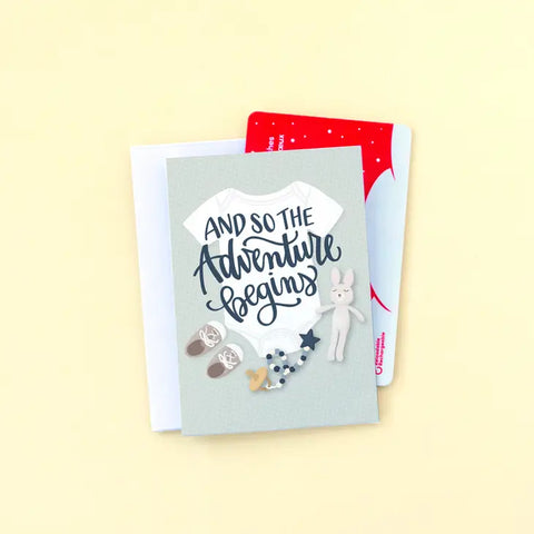 Pedaller Designs - Mini Card - And So The Adventure Begins