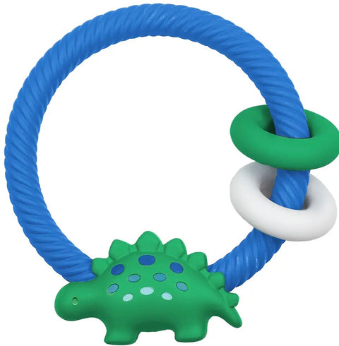 Itzy Ritzy - Ritzy Rattle Silicon Teether - Dino