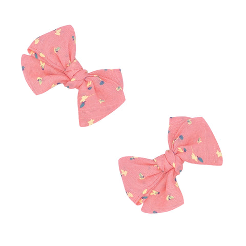 Baby Bling - 2PK Baby Bloom Clips - Coral Bud