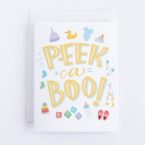 Pedaller Designs - Peek A Boo Shower Card