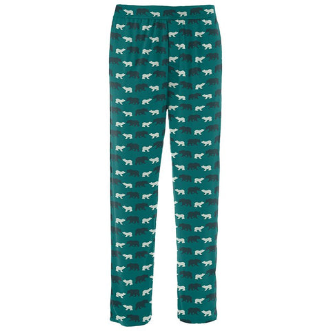 Kickee Pants - Men's Pajama Pants - Cedar Brown Bear