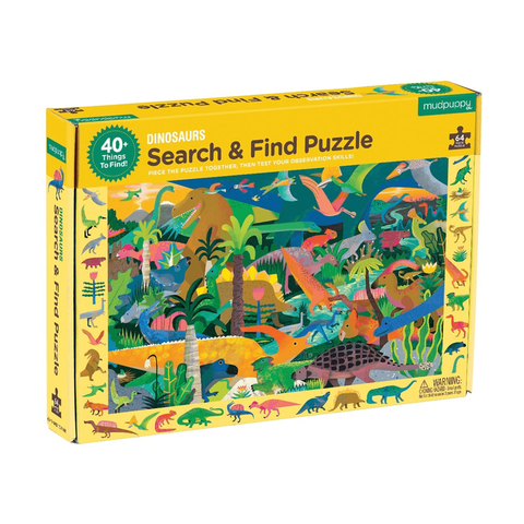 Mudpuppy - Search & Find Puzzle - Dinosaurs