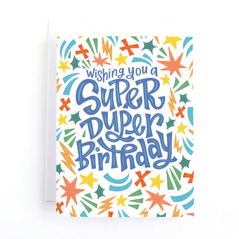 Pedaller Designs - Super Duper Birthday Card