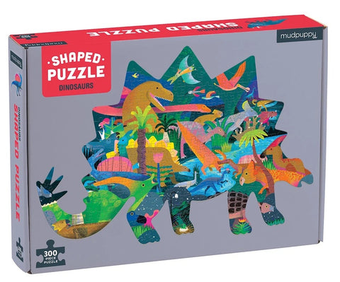 Mudpuppy - Shaped Puzzle - Dinosuar