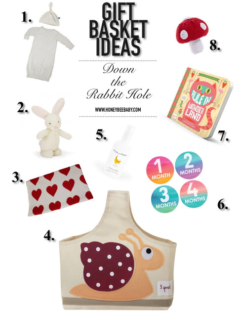 "Gift Basket Ideas" From Honey Bee Baby - Down the Rabbit Hole