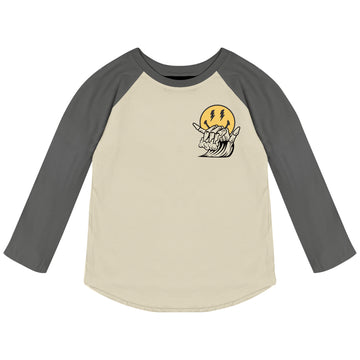 Tiny Whales  - Long Sleeve Raglan - No Sad Days