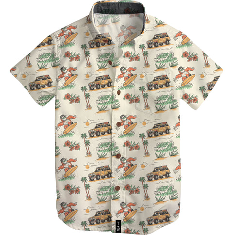 Tiny Whales - Button Up Shirt - Surf Safari