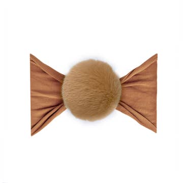 Baby Bling - Faux Fur Pom - Camel