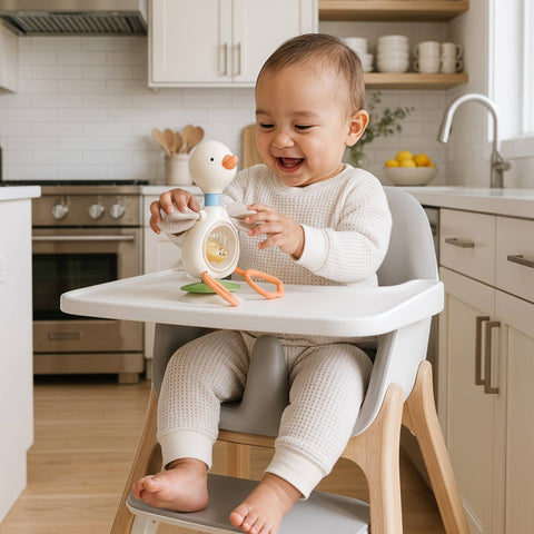 Itzy Ritzy - Itzy Twist & Bop™ - High Chair Sensory Toy Goose