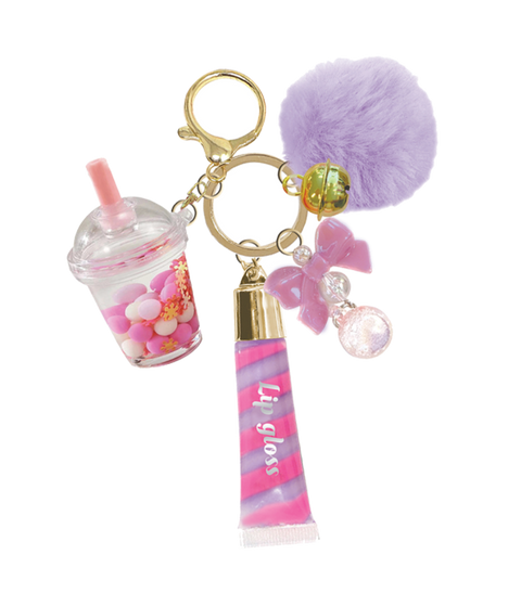 Trendy Lip Gloss with Keychain - Boba
