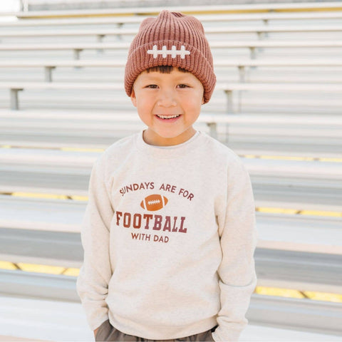 Sweet Wink - Beanie - Football Lace Patch