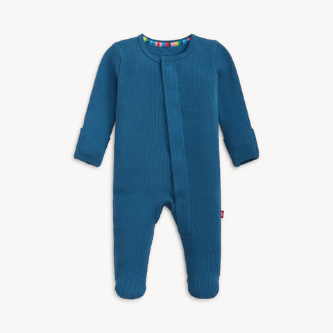 Magnetic Me - Waffle Modal Footie - Dark Blue
