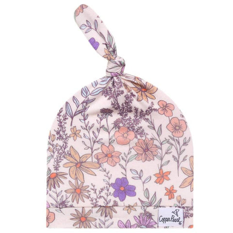 Copper Pearl - Top Knot Hat - Flora