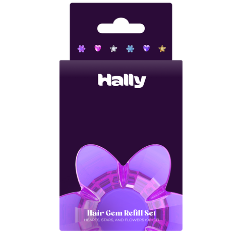 Hally - Gem Pen HEARTS, STARS & FLOWERS Refills - 90 Count