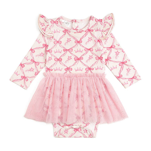 Sweet Wink - Long Sleeve Tutu Bodysuit - Princess Coquette