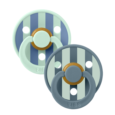 BIBS - Colour Natural Rubber Pacifier 2PK - Size 1