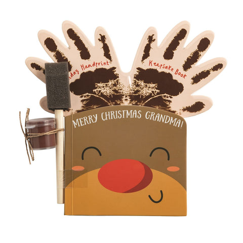 Mud Pie - Handprint Keepsake Book - Christmas
