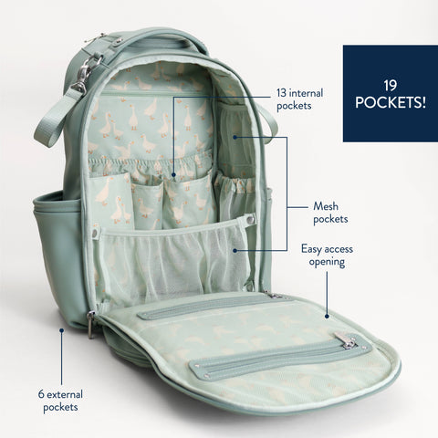 Itzy Ritzy - Backpack Diaper Bag - Silly Goose Boss Plus™