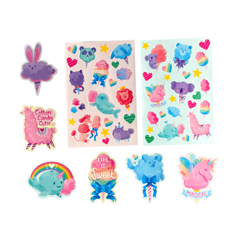 Ooly - Scented Stickiville Stickers - Fluffy Cotton Candy