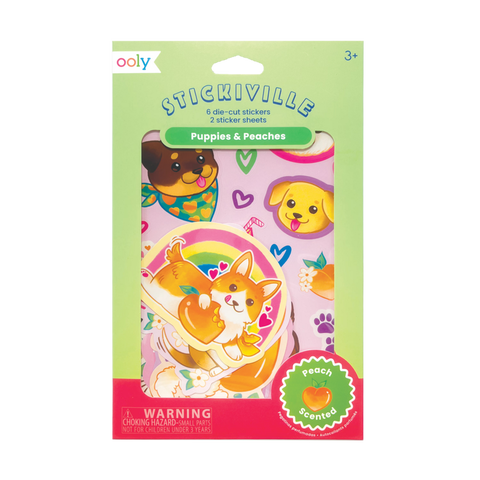 Ooly - Scented Stickiville Stickers - Puppies & Peaches