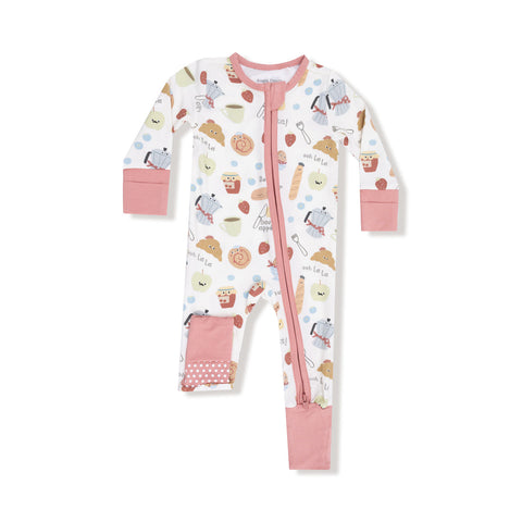 Angel Dear - 2 Way Zipper Romper - Bonjour Breakfast