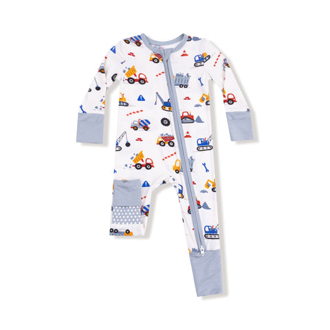 Angel Dear - 2 Way Zipper Romper - Crayon Construction