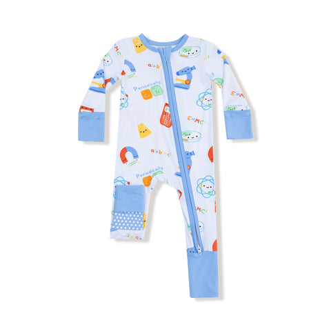 Angel Dear - 2 Way Zipper Romper - Future Scientist Blue