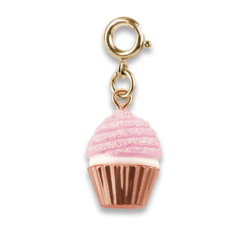 Charms - Pink Glitter Cupcake