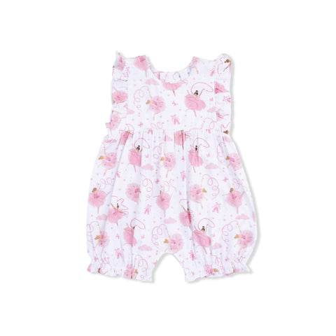 Angel Dear - Ruffle Playsuit - Ribbon Ballerinas