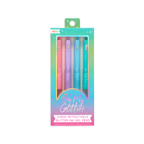 Ooly - Oh My Glitter Retractable Gel Pens 4PK