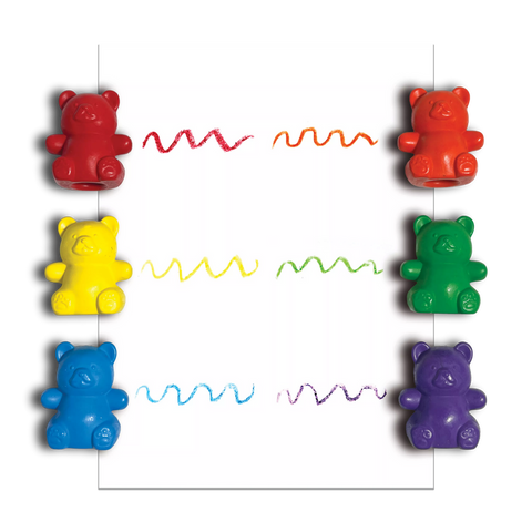 Ooly - Cuddly Cubs Bear Finger Crayons 6PK