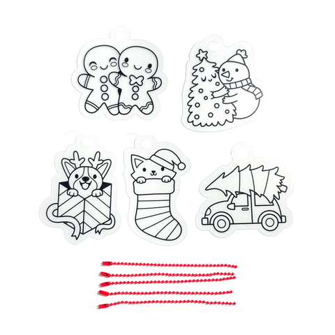 Ooly - Mini Shrink-Its! DIY Shrink Art Kit - Holly Jolly
