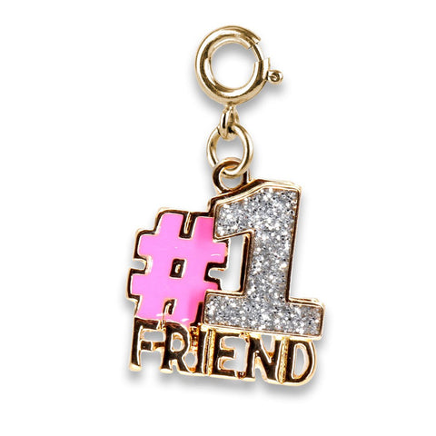 Charms - Gold Glitter #1 Friend